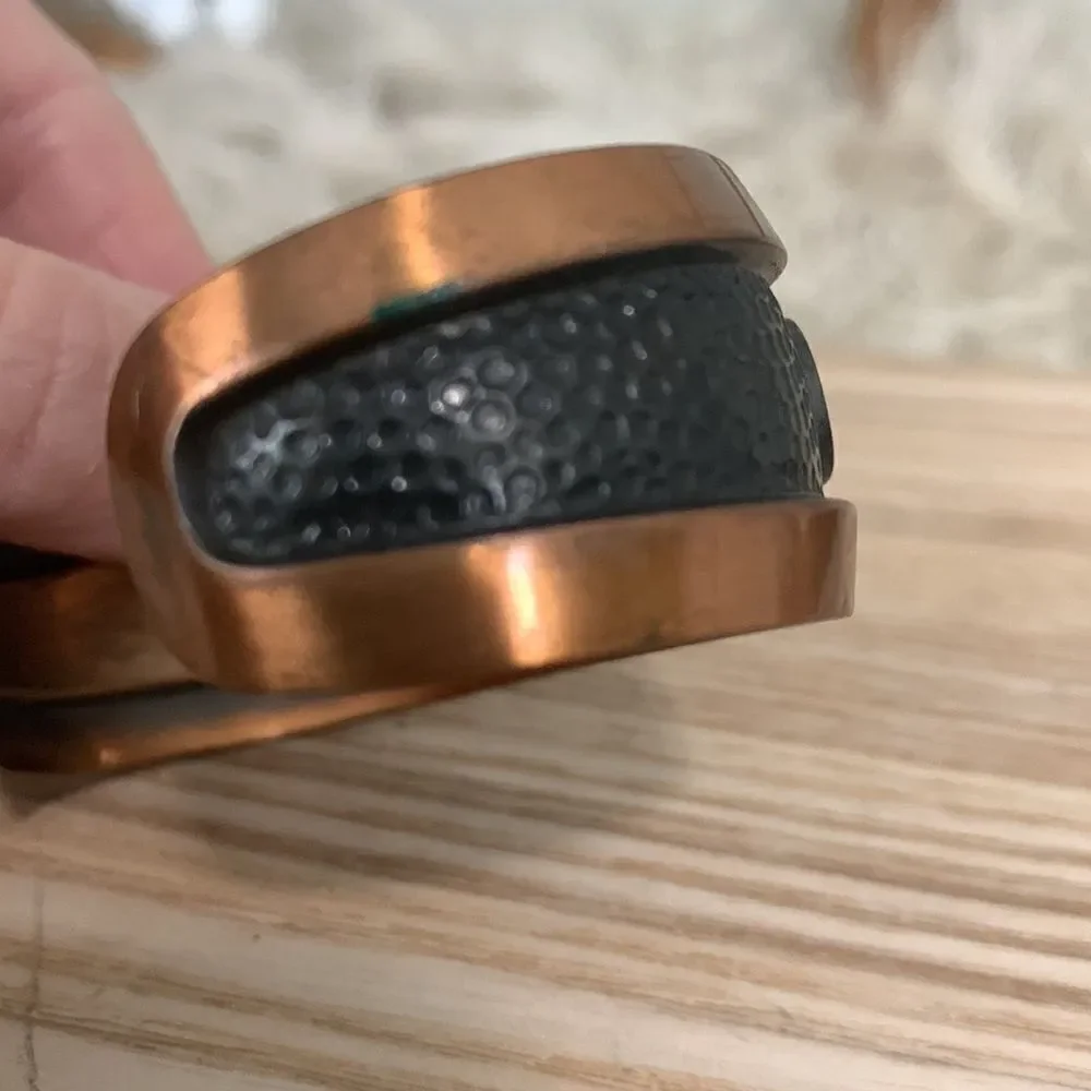 Vintage Copper Cuff Bracelet Marked Solid Copper‎